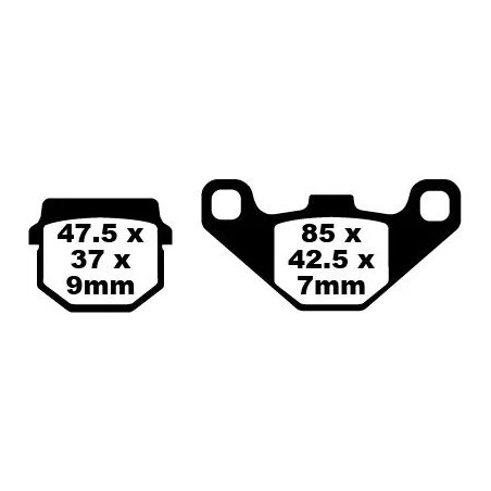 SFA Series Organic Scooter Brake Pads