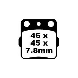 Plaquettes de frein en carbone Fusion TT Sport