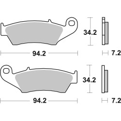 HS Street Excel Sintered Front Brake Pads