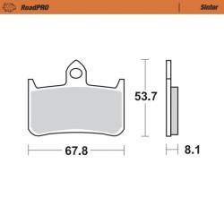 RoadPRO Sinder Brake Pad Front