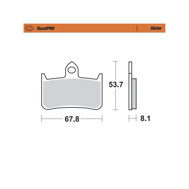 RoadPRO Sinder Brake Pad Front