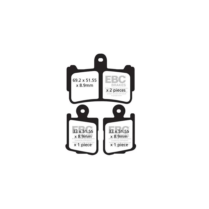 Plaquettes de frein frittées FA-HH Series