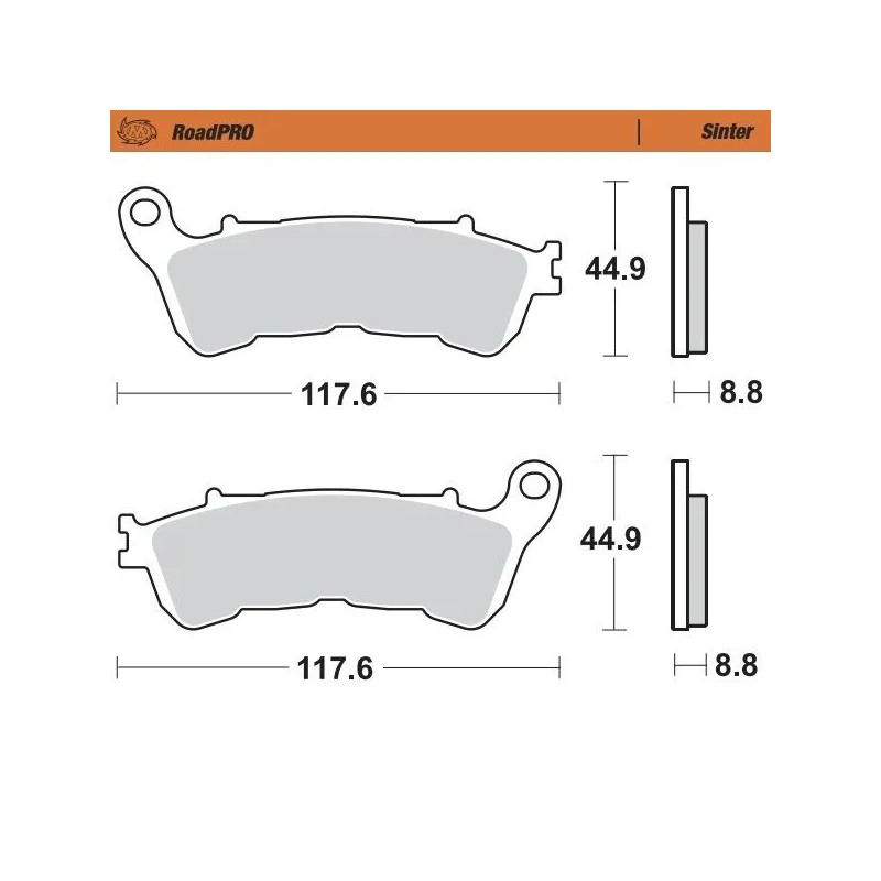 RoadPRO Sinder Brake Pad Front