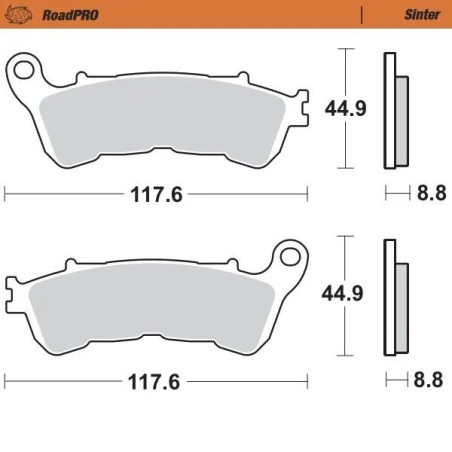 RoadPRO Sinder Brake Pad Front