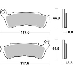 HF Street Ceramic Organic Brake Pads