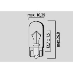 Filament Glass Wedge Bulbs