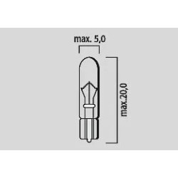 Filament Glass Wedge Bulbs