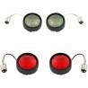 Kit Complet de Conversion Clignotants Avant & Arrière avec Lentilles Bullet Bezel