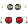 Complete Front   Rear Turn Signal Conversion Kit with Bullet Bezel Lenses