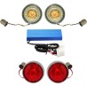Complete Front   Rear Turn Signal Conversion Kit with Bullet Bezel Lenses