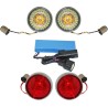 Complete Front   Rear Turn Signal Conversion Kit with Bullet Bezel Lenses