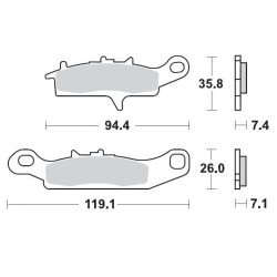 Racing Brake Pads ATV