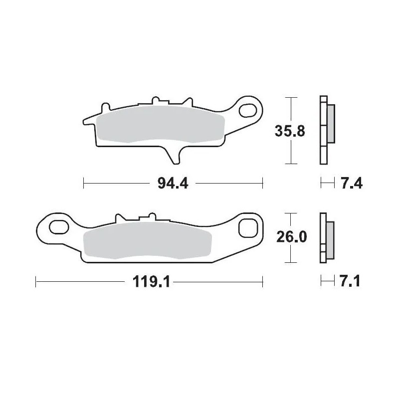 Racing Brake Pads ATV