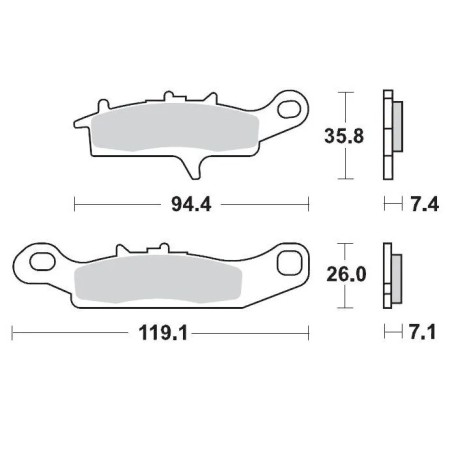 Racing Brake Pads ATV