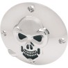 Chrome 3-D Skull Derby Cover