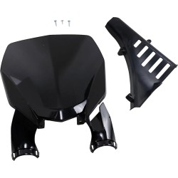 Plaque numéro de stade avec protections de fourche