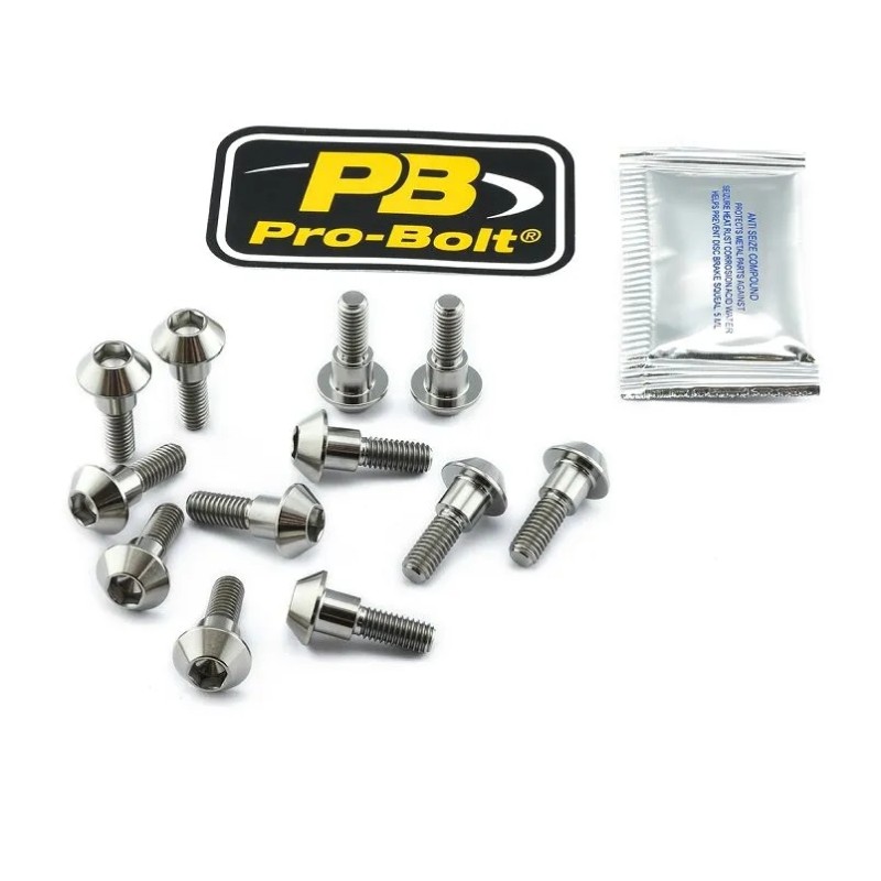 Titanium Brake Rotor Mounting Bolt Kit