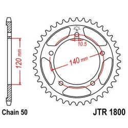 Rear Sprocket Steel