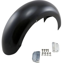 Hugger Series Front Fender with Mounting Blocks for Softail Dyna