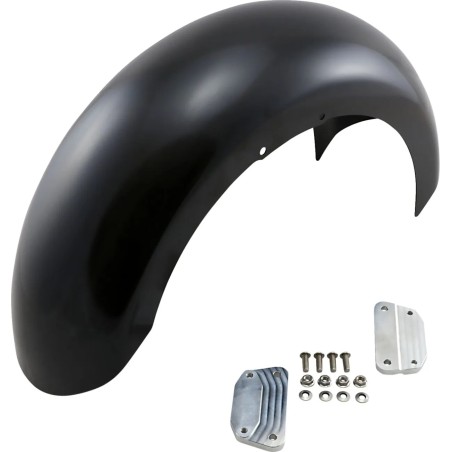 Hugger Series Front Fender with Mounting Blocks for Softail Dyna
