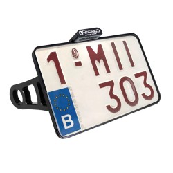 Support pour plaque d'immatriculation latéral