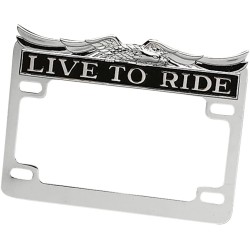 Live To Ride  License Plate Frame