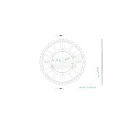 STANDARD SPROCKET REAR 525