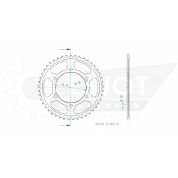 COURONNE ARRIÈRE STANDARD 525