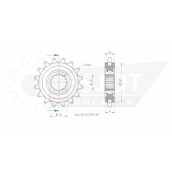 STANDARD SPROCKET FRONT 525