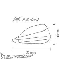 STORM Handguard - Single Point Bar End Mount - threaded