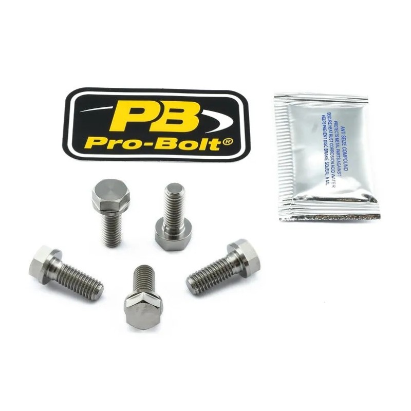 Titanium Brake Rotor Mounting Bolt Kit