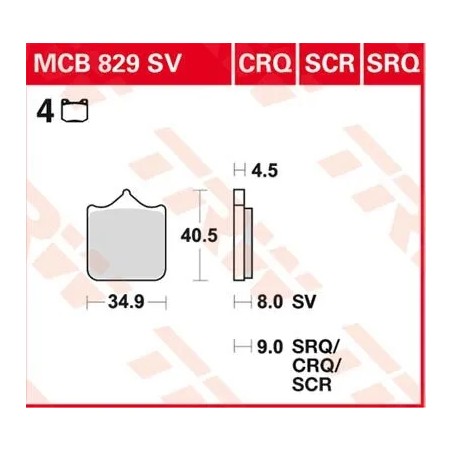 CRQ Series Carbon Race Brake Pads