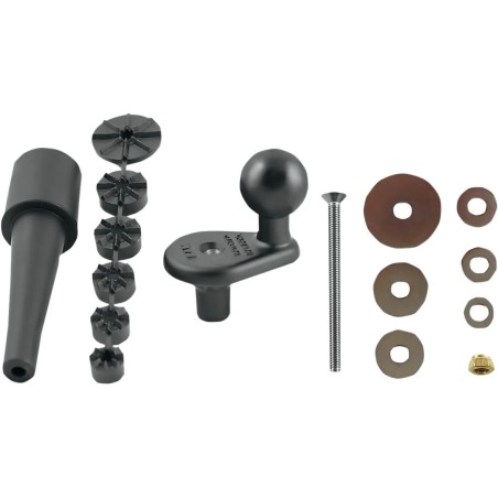 Base de fixation tige de fourche moto avec boule 1"