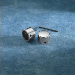 Chrome Handlebar Riser Bolt Caps