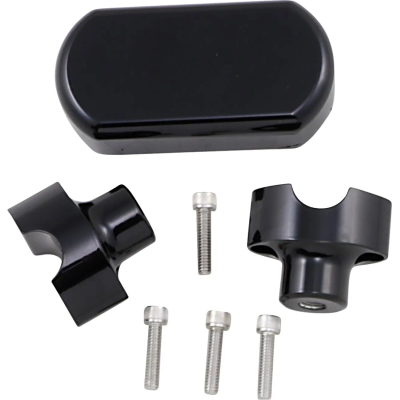 Kit réhausseur de guidon solide et collier supérieur