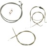 Kit câble de guidon/durite de frein tressé inox standard