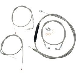Standard Stainless Braided Handlebar Cable Brake Line Kit