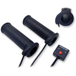 Poignées chauffantes avec bouton-poussoir