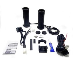 Poignées chauffantes avec bouton-poussoir