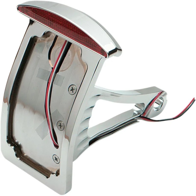 Side Mount Half-Moon LED Taillight and License Plate Mount