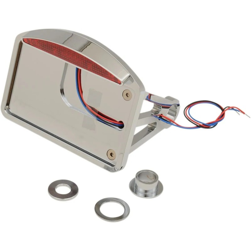 Side Mount Half-Moon LED Taillight and License Plate Mount