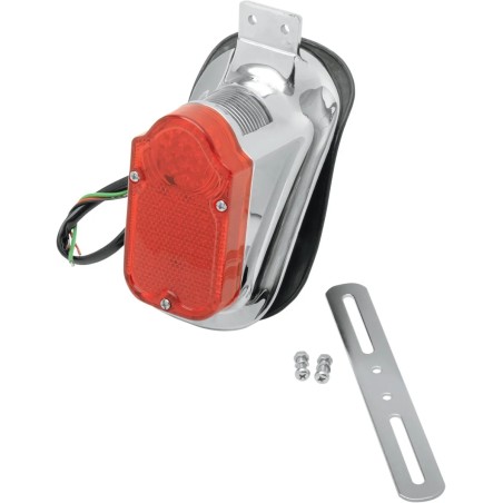 Universal Mount Tombstone LED Taillight with License Plate Mount