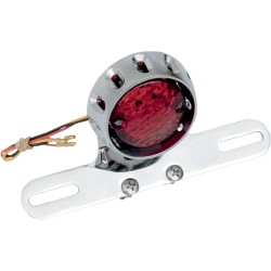 Feu arrière à LED Bobber personnalisé et support pour plaque d'immatriculation