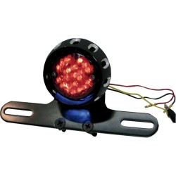 Feu arrière à LED Bobber personnalisé et support pour plaque d'immatriculation