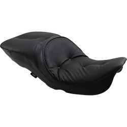 Backrest Compatible 2-Up Leather Touring Seat