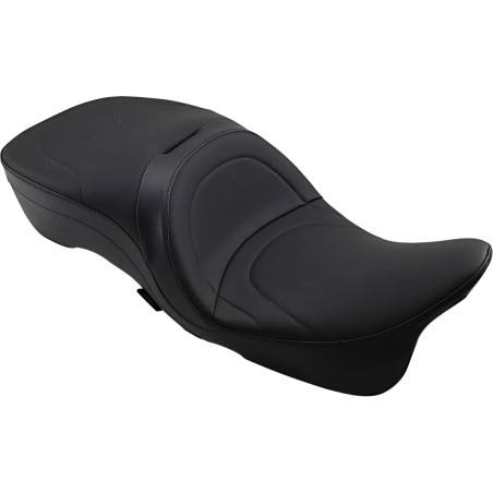 Backrest Compatible 2-Up Leather Touring Seat
