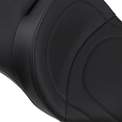 Selle Touring cuir 2-Up compatible avec dossier