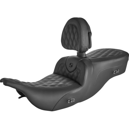 Selle chauffante Roadsofa™ à surpiqûres losange