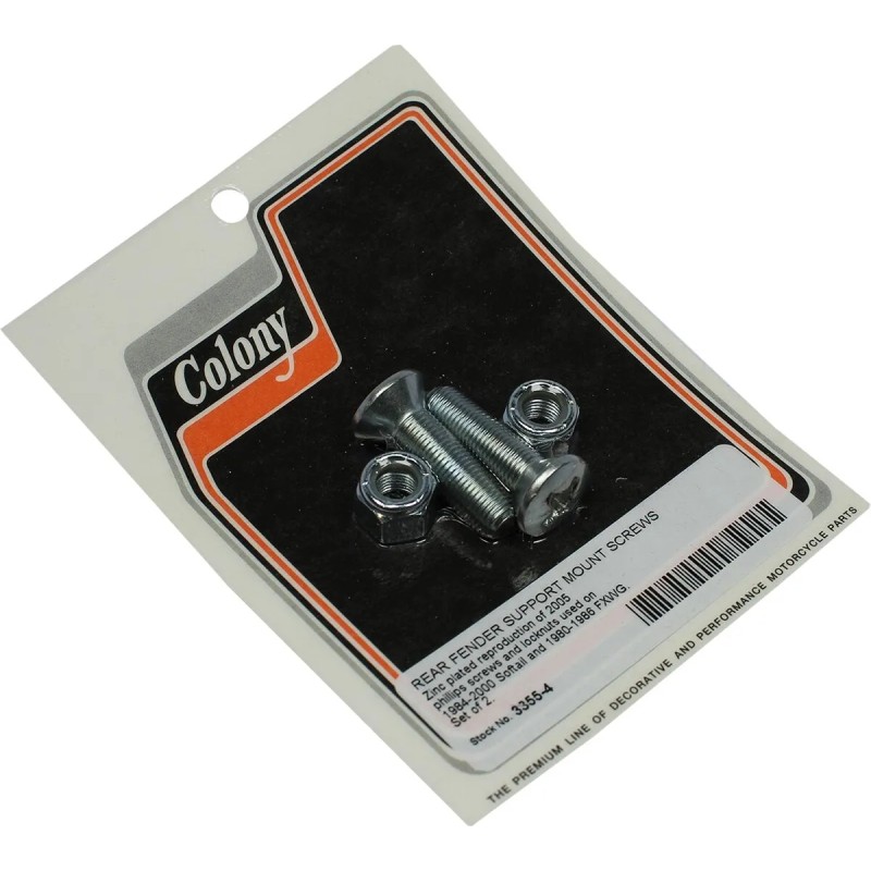 Rear Fender Support Mounting Screws Nuts