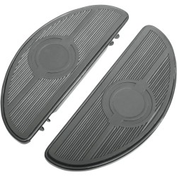 Platines repose-pieds vintage en forme de demi-lunes